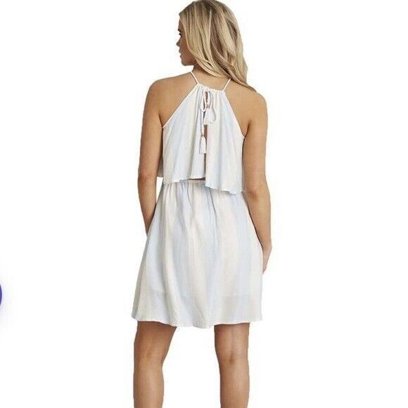 Lauren James Size XS Nassau Stripe Dress in Hydrangea Stripe NWT - Picture 2 of 13